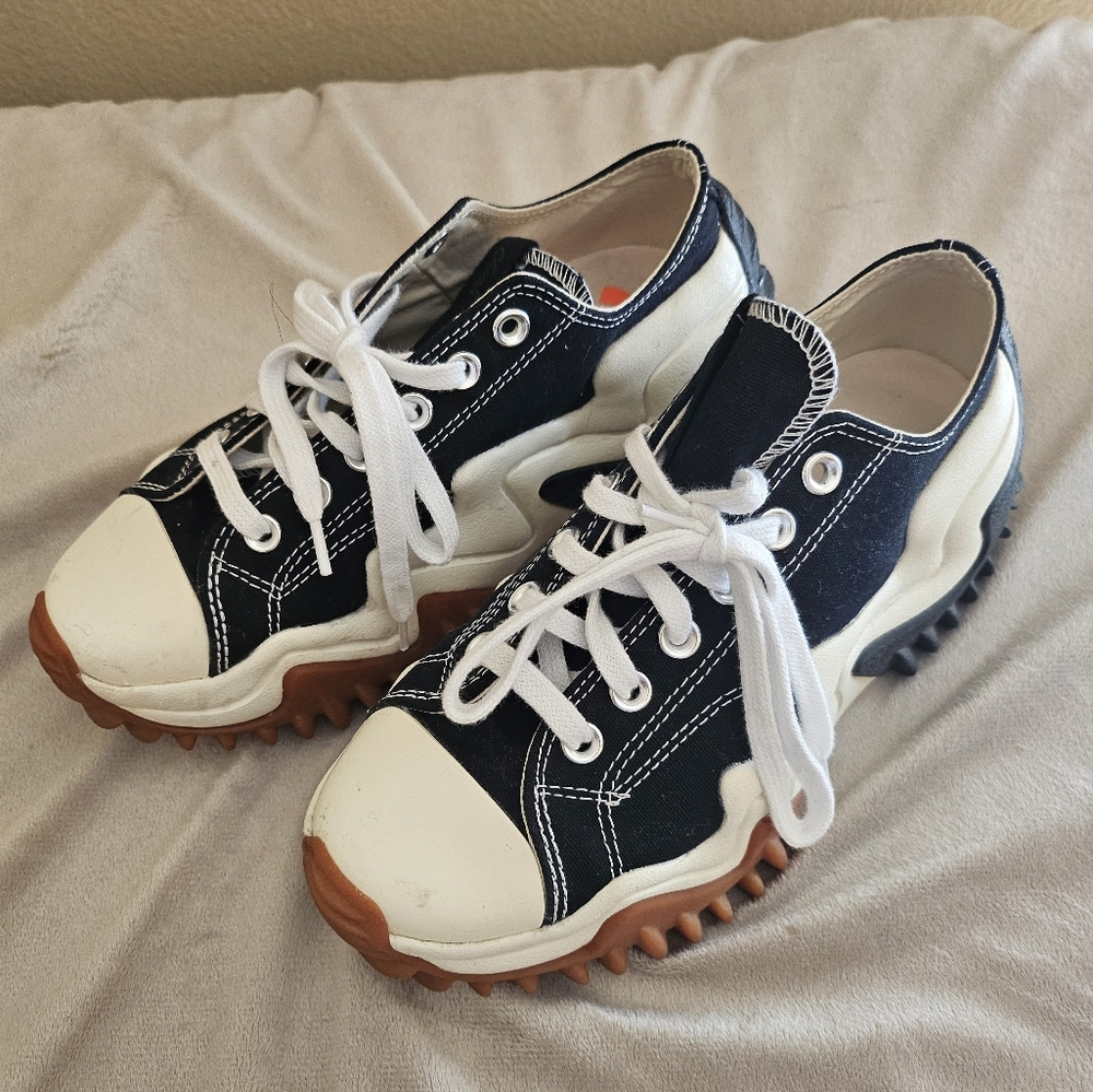 Converse run star motion Ox platform trainers